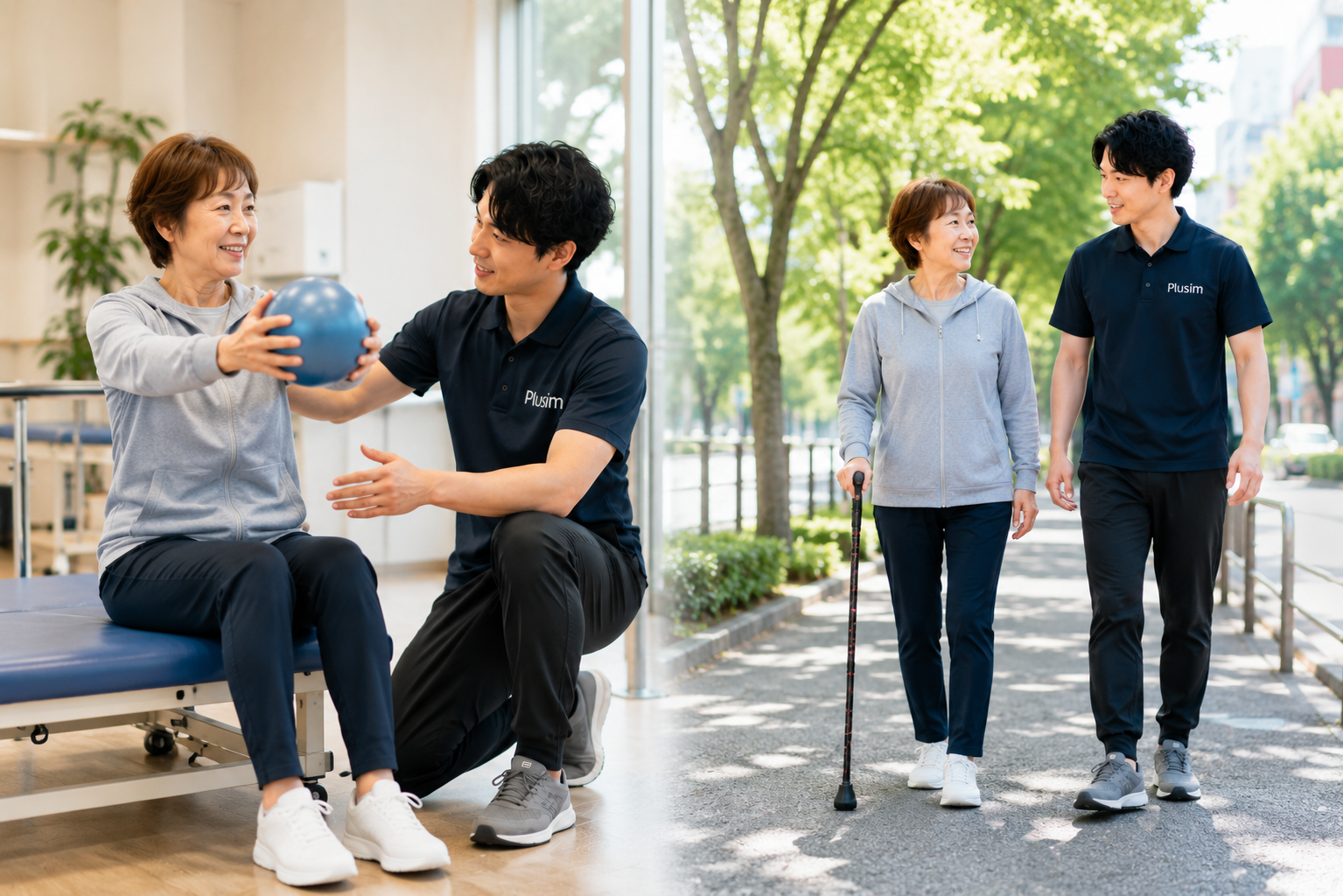 複数の課題に取り組むPlusimのリハビリ