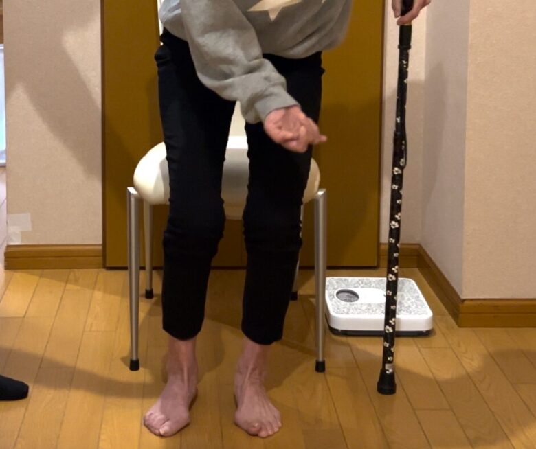リハビリ後の立ち上がり